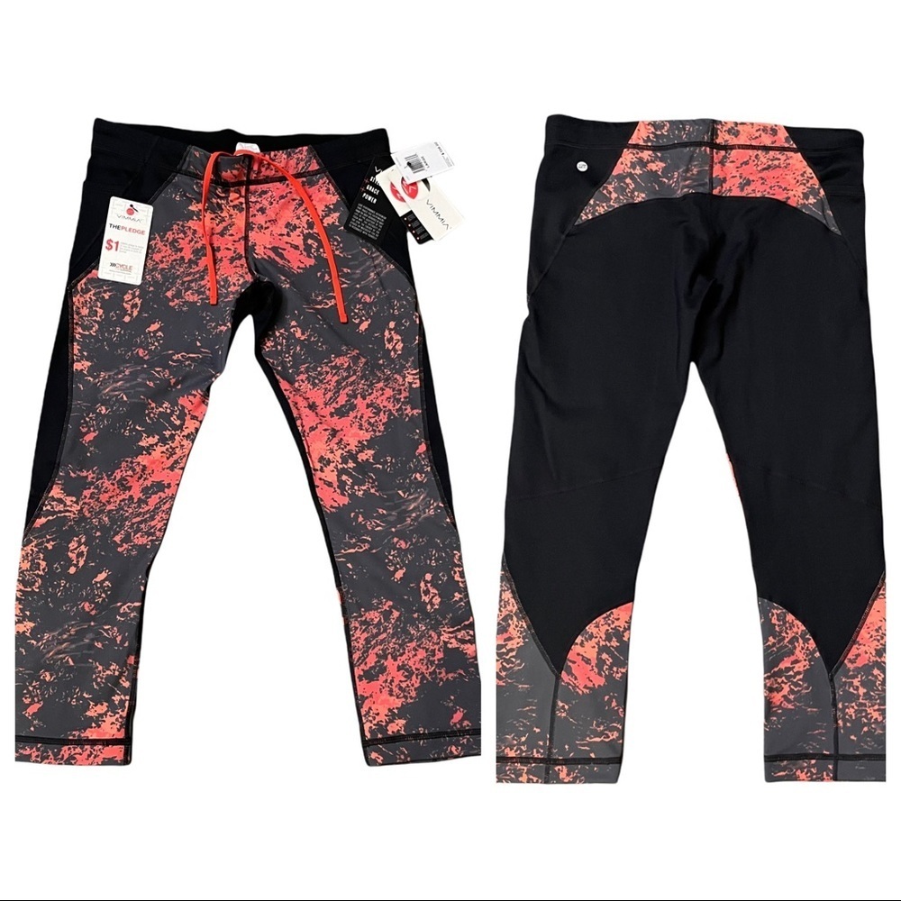 Vimmia‎ Solaris Printed Cropped Capri Leggings Size L